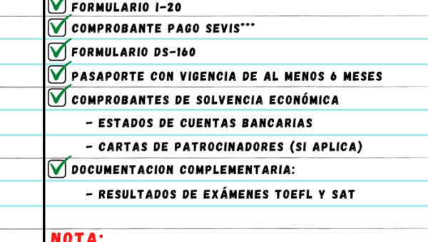 requisitos de visado para maestrias internacionales